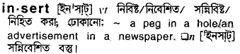 Insert in Bangla Academy Dictionary