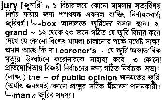 Jury in Bangla Academy Dictionary