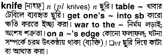 Knife in Bangla Academy Dictionary