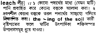 Leach in Bangla Academy Dictionary