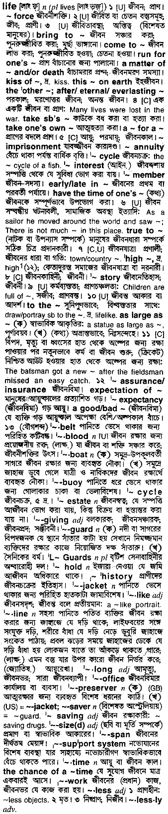 Life in Bangla Academy Dictionary
