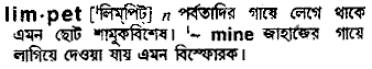 Limpet in Bangla Academy Dictionary