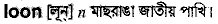 Loon in Bangla Academy Dictionary