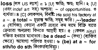 Loss in Bangla Academy Dictionary