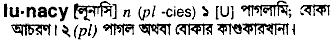 Lunacy in Bangla Academy Dictionary