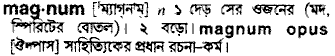 Magnum in Bangla Academy Dictionary