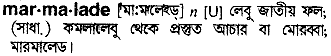 Marmalade in Bangla Academy Dictionary