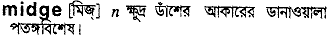 Midge in Bangla Academy Dictionary