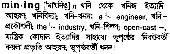 Mining in Bangla Academy Dictionary