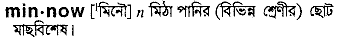 Minnow in Bangla Academy Dictionary