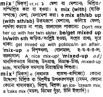 Mix in Bangla Academy Dictionary
