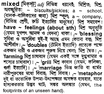 Mixed in Bangla Academy Dictionary