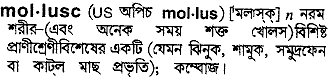 Mollusc in Bangla Academy Dictionary