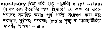Mortuary in Bangla Academy Dictionary