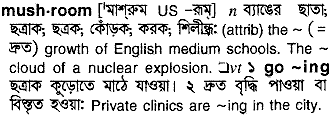 Mushroom in Bangla Academy Dictionary