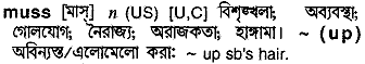 Muss in Bangla Academy Dictionary