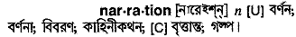 Narration in Bangla Academy Dictionary