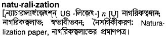 Naturalization in Bangla Academy Dictionary