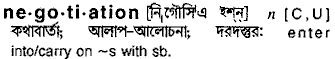 Negotiation in Bangla Academy Dictionary