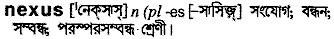 Nexus in Bangla Academy Dictionary