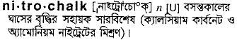 Nitrochalk in Bangla Academy Dictionary