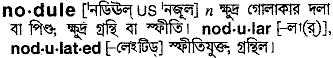 Nodule in Bangla Academy Dictionary
