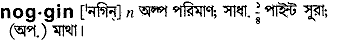 Noggin in Bangla Academy Dictionary