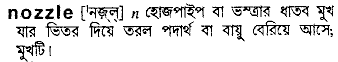 Nozzle in Bangla Academy Dictionary