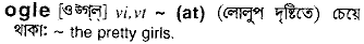 Ogle in Bangla Academy Dictionary