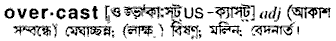 Overcast in Bangla Academy Dictionary