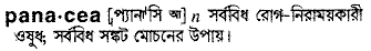 Panacea in Bangla Academy Dictionary