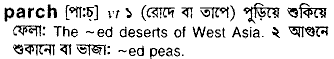 Parch in Bangla Academy Dictionary