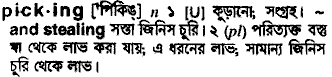 Picking in Bangla Academy Dictionary