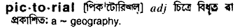 Pictorial in Bangla Academy Dictionary