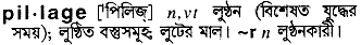 Pillage in Bangla Academy Dictionary