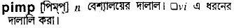Pimp in Bangla Academy Dictionary
