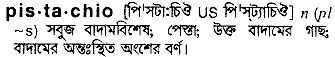 Pistachio in Bangla Academy Dictionary