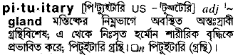 Pituitary in Bangla Academy Dictionary