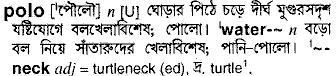 Polo in Bangla Academy Dictionary