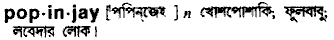 Popinjay in Bangla Academy Dictionary