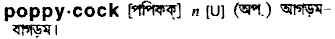 Poppycock in Bangla Academy Dictionary