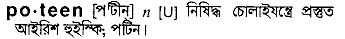 Poteen in Bangla Academy Dictionary