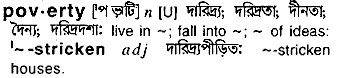Poverty in Bangla Academy Dictionary