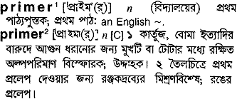 Primer in Bangla Academy Dictionary
