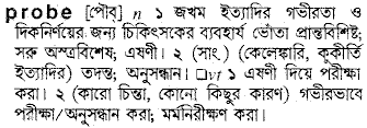 Probe in Bangla Academy Dictionary