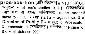Prosecution in Bangla Academy Dictionary