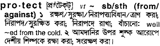 Protect in Bangla Academy Dictionary