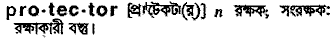 Protector in Bangla Academy Dictionary
