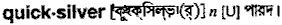 Quicksilver in Bangla Academy Dictionary