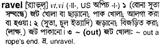 Ravel in Bangla Academy Dictionary